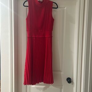 Red cocktail dress